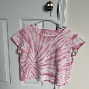 Madewell Tie-Dye Cap-Sleeve Boxy Tee Size S